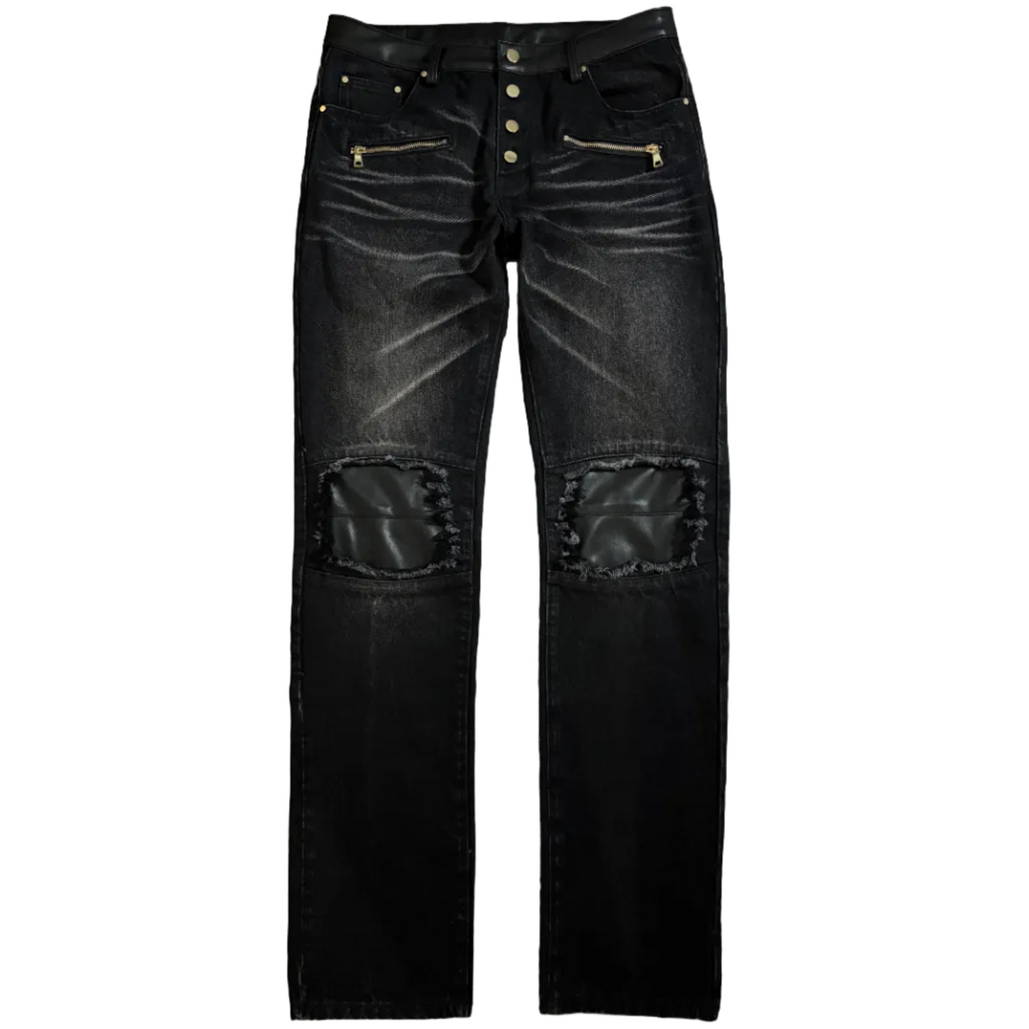 LEATHERKNEE JEANS